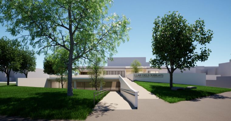 Nueva Llar dels Jubilats – Centro de Envejecimiento Activo Comunitario en el Parque Benjamín March Civera de la Pobla de Vallbona.