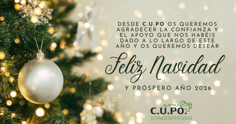 Feliz Navidad y Próspero 2026